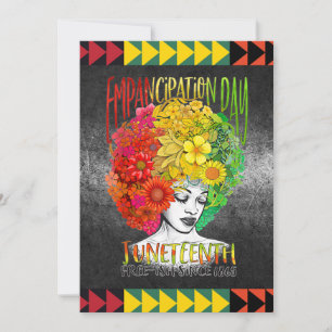 1865 Juneteenth black Independence Day  Invitation