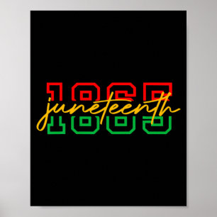 1865 juneteenth celebrate african american freedom poster