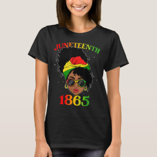1865 Juneteenth Celebrate African American Women F T-Shirt