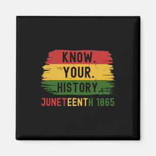1865 Juneteenth Know Your Black History Magnet