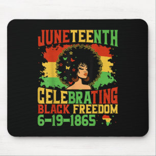 1865 Juneteenth Women Girls Kids Celebrating Black Mouse Pad