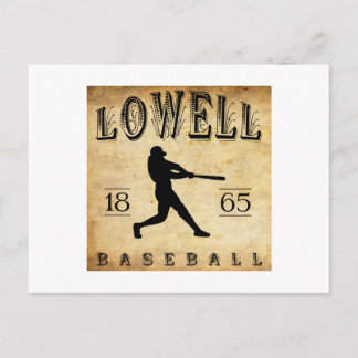 1865 Lowell Massachusetts Baseball Postcard