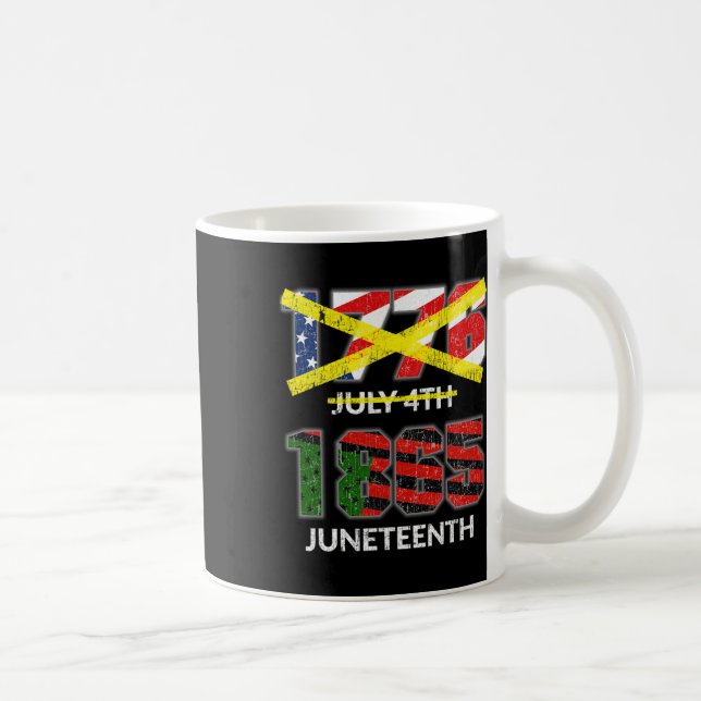 1865 - Not July 4th 1776 Independence Day Flag  Coffee Mug (Right)