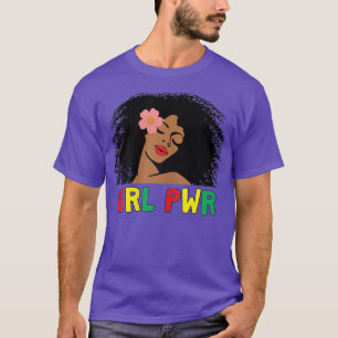 1865 Power Black Girl Pride Black History Juneteen T-Shirt