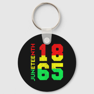 1865 Shirt Men Juneteenth Is My Independence Day Key Ring