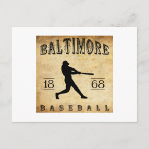 1868 Baltimore Maryland Baseball Postcard