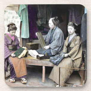 1870 Fabric Dealer of Japan Coaster