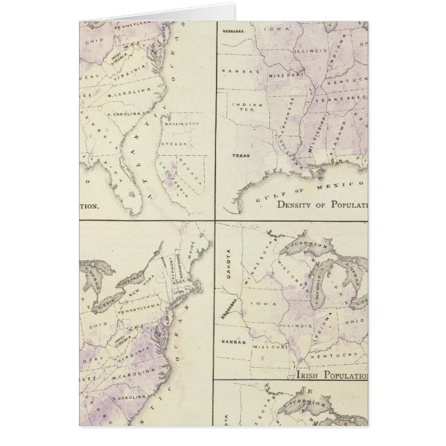 1870 United States census maps (Front)