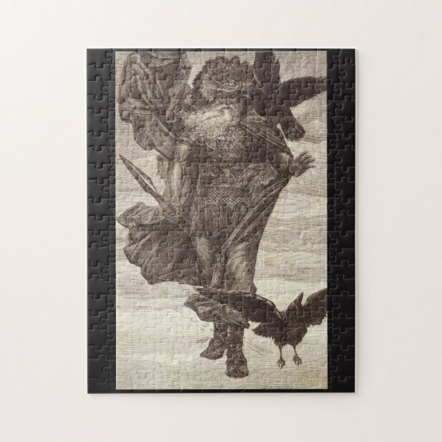 1871 Odin, Norse God of Wisdom Jigsaw Puzzle (Vertical)