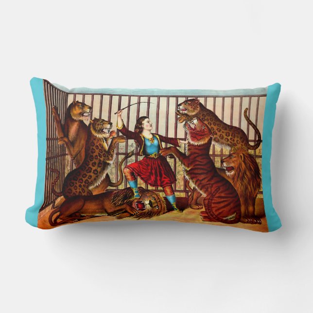 1874 The Lion Queen Lumbar Cushion (Front)