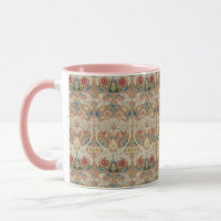 1875 Vintage William Morris Floral Embroidery