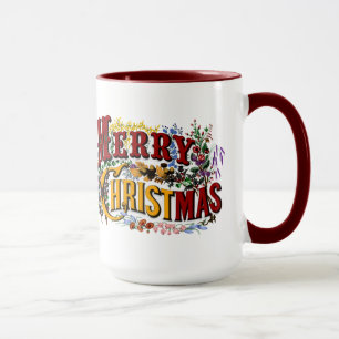 1876 Merry Christmas Colorful Mug