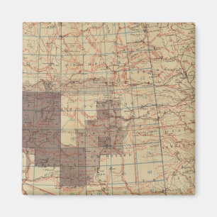 1876 Progress Map of The US Geographical Surveys Magnet