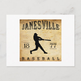 1877 Janesville Wisconsin Baseball Postcard