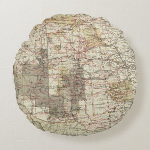1878 Progress Map of The US Geographical Surveys Round Cushion