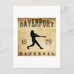 1879 Davenport Iowa Baseball Postcard