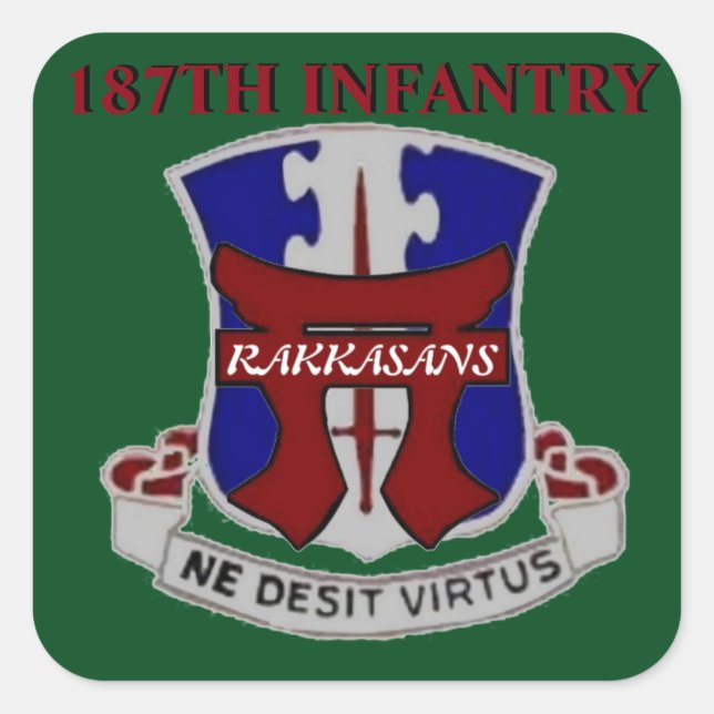 187TH INFANTRY RAKKASANS STICKERS (Front)