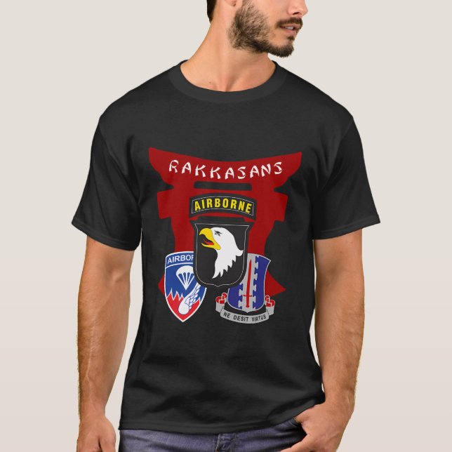 187Th Infantry Regiment Rakkasans T-Shirt (Front)