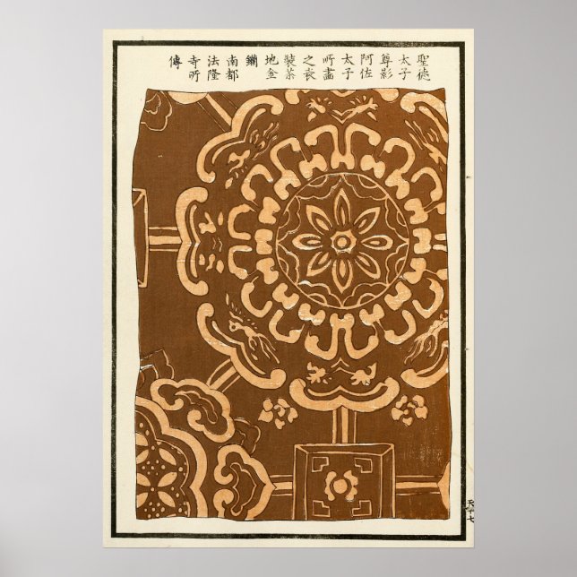 1880 Chinese Enamelware Pattern Print (Front)