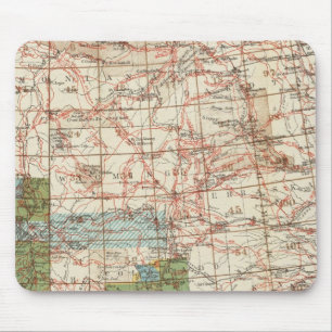 1880 Progress Map of The US Geographical Surveys Mouse Pad