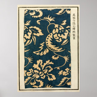 1880 Stoddard Chinese Ornament Pattern Poster