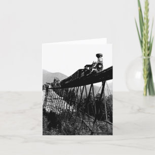 1880 Train at Crawford Notch, NH Card