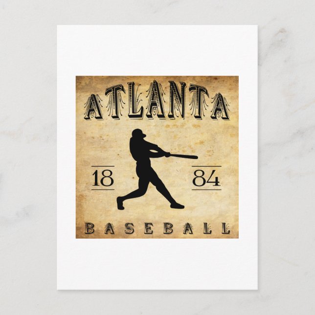 1884 Atlanta Georgia Baseball Postcard (Front)