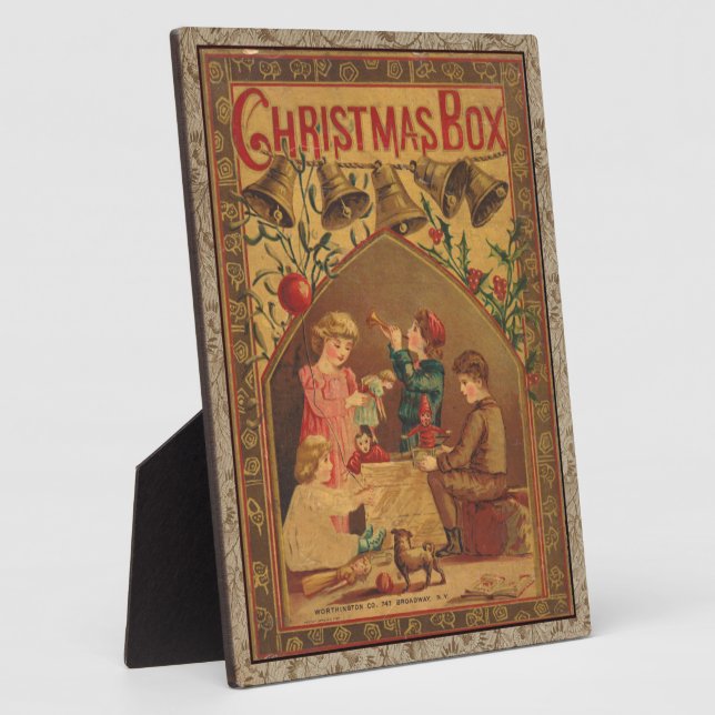 1884 CHRISTMAS BOX BOOK COVER PLAQUE (Side)