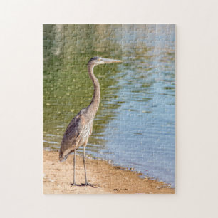 1884-Great Blue Heron on Shore Puzzle