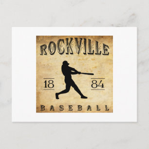 1884 Rockville Connecticut Baseball Postcard