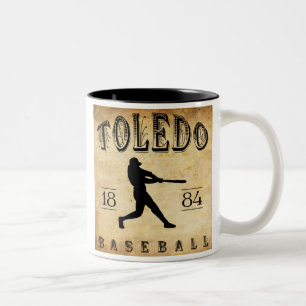 1884 Toledo Ohio Baseball Two-Tone Coffee Mug