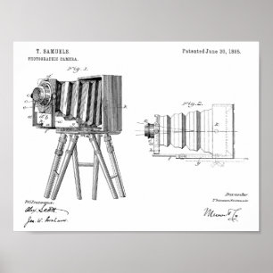1885 Camera Patent Art Drawing Print