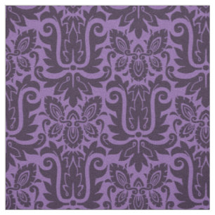 1885 Damask, Mauveine Purple Fabric