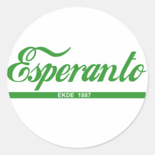 1887 Ekde Esperanto Classic Round Sticker