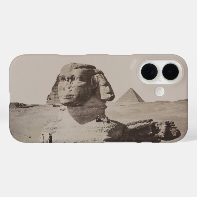 1887 Great Sphinx of Giza Necropolis in Egypt Case-Mate iPhone Case (Back (Horizontal))