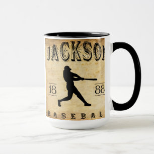 1888 Jackson Michigan Basebal Mug