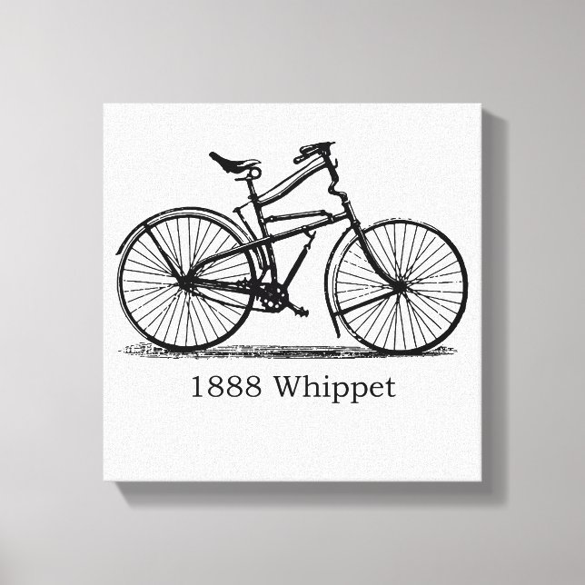 1888 Whippet Canvas Print (Front)