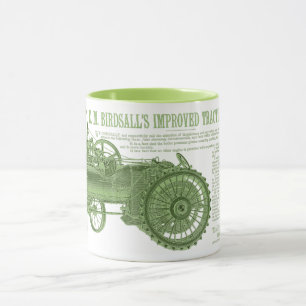 1889 Birdsall's  Steam Traction Tractor Farm Mug