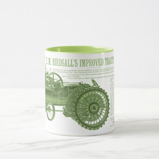 1889 Birdsall's  Steam Traction Tractor Farm Mug (Center)