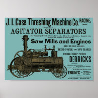 1889 Steam Traction engine ad Farm Tractor Farming