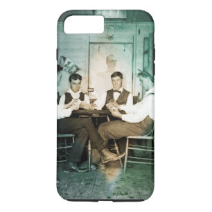 1890 Poker Game Men Gambling Cards Man Cave Photo Case-Mate iPhone Case