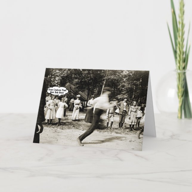 1890'S BOY RUNNING RACE JOGGING MARATHON 10K PHOTO CARD (Front)