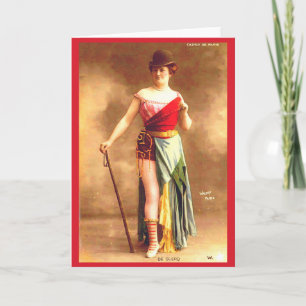 1890s De Clercq entertainer at Casino de Paris Card