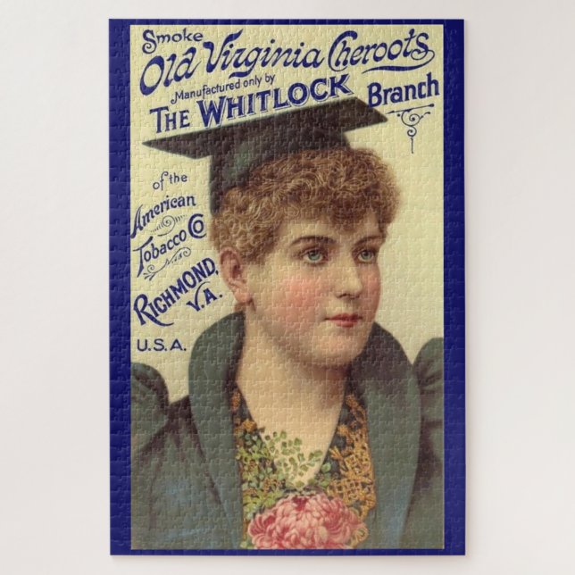  1890s Old Virginia Cheroots ad Jigsaw Puzzle (Vertical)