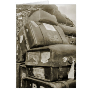 1890's TRAVEL LUGGAGE TEAMSTER WAGON SUITCASE