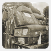 1890's TRAVEL LUGGAGE TEAMSTER WAGON SUITCASE