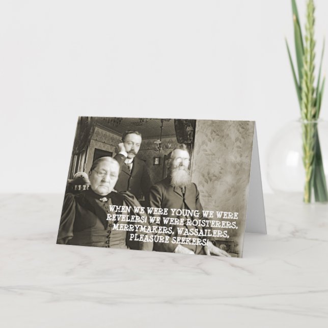 1890'S VINTAGE FUNNY PHOTO PATHETICALLY SAD OLD CARD (Front)