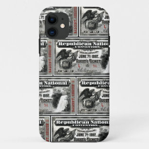 1892 Republican Convention Ticket Case-Mate iPhone Case
