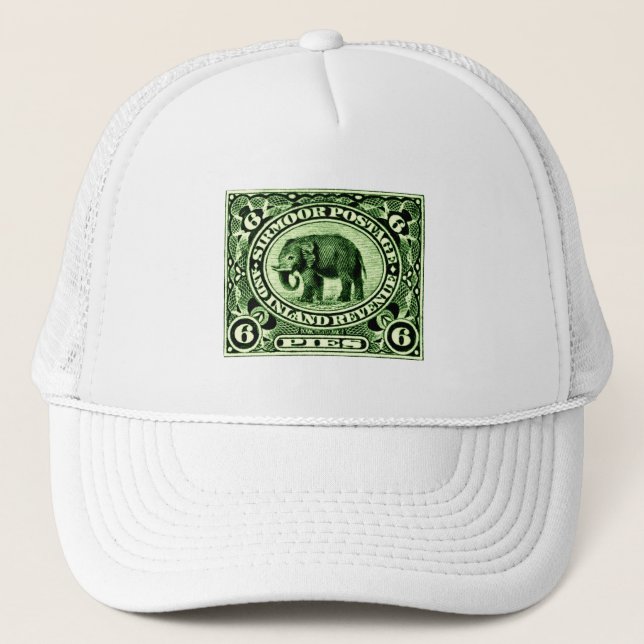 1895 Indian Princely States Elephant Trucker Hat (Front)