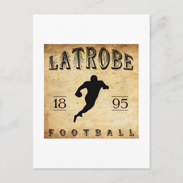 1895 Latrobe Pennsylvania Football Postcard (Front)